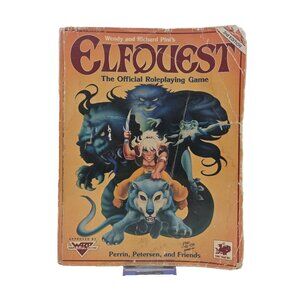 Elfquest The Official Roleplaying Game 2nd Edition 1989 Trade Paperback With Map
